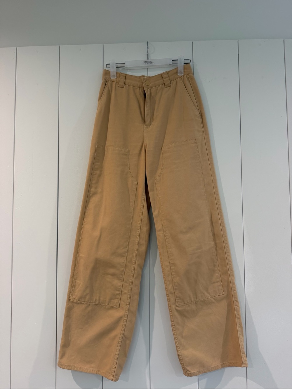 Roark Wide-Leg Chinos in Tan